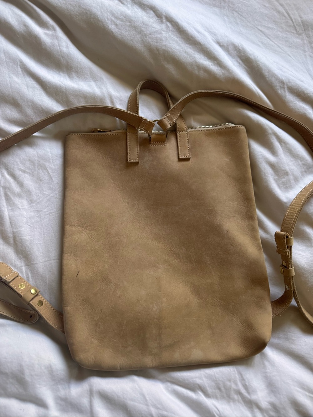 Parker Clay Miramar Leather Backpack - Sand - Picture 9 of 11